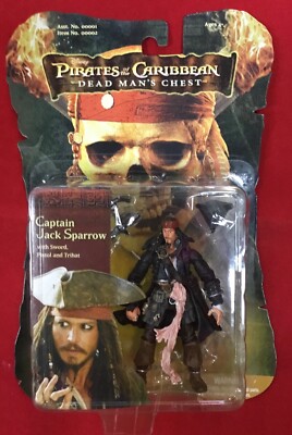 Pirates of the Caribbean Dead Mans Chest Captain Jack Sparrow Action Figure 3.75
