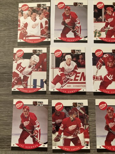 Lot of 18 RED Wings Detroit - Pro Set 1990-91 NHL Hockey cards - Picture 2 of 5