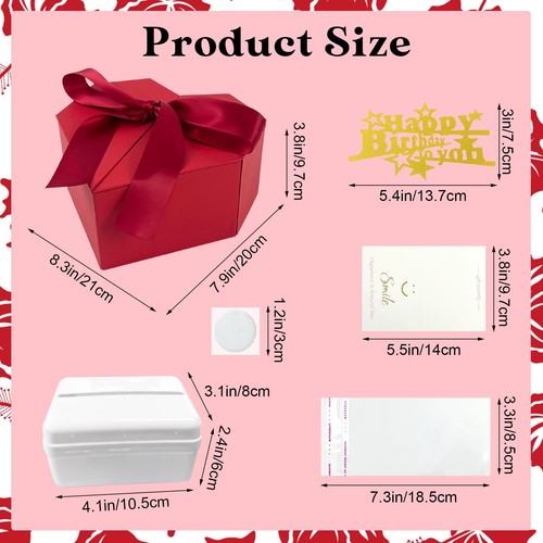Red Heart Money Box for Cash Gift Pull Ribbon Card Surprise Box Valentine's Day - Picture 2 of 7