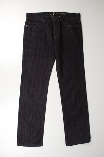 Pantalones de mezclilla para hombre .32163 7 for All Mankind estándar azul oscuro talla 31 - Imagen 2 de 7