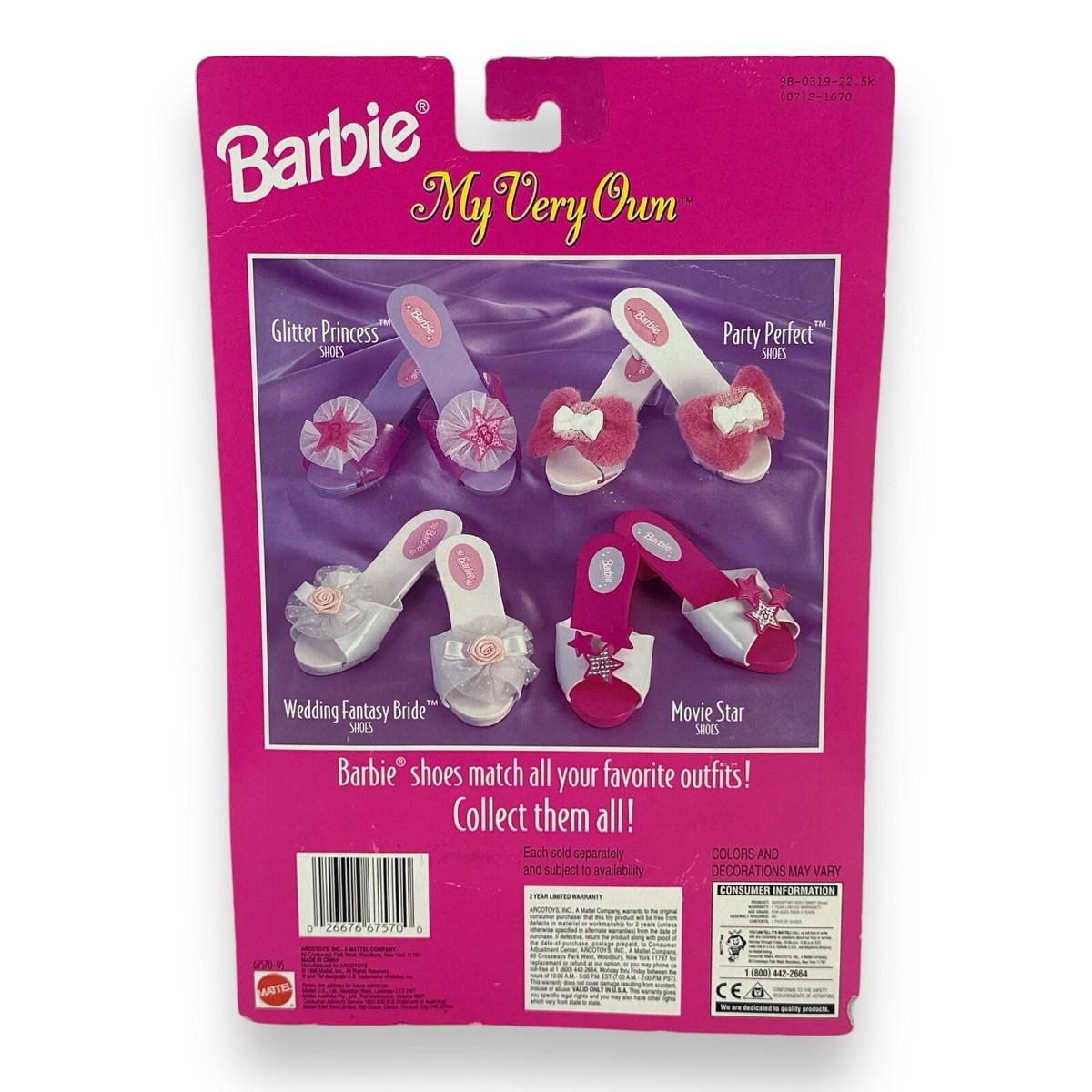 VTG Barbie Little Girls Dress Up Shoes My Very Own Wedding