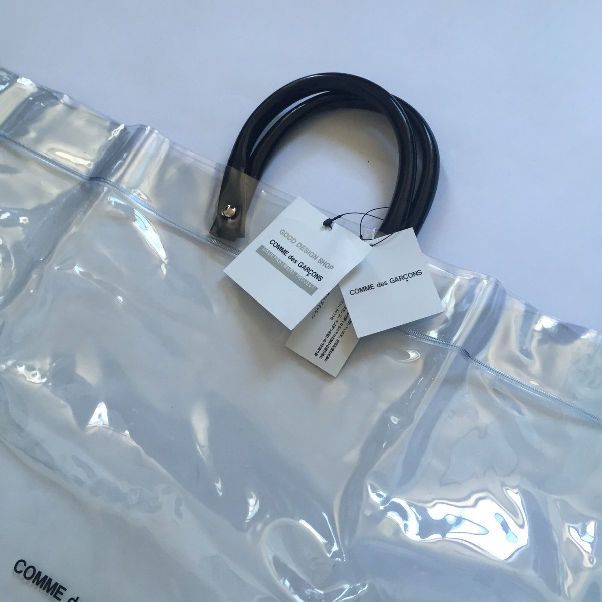 COMME des GARCONS GOOD DESIGN SHOP限定バッグ NWT Comme des Garcons CDG Good Design Shop Clear Logo Tote