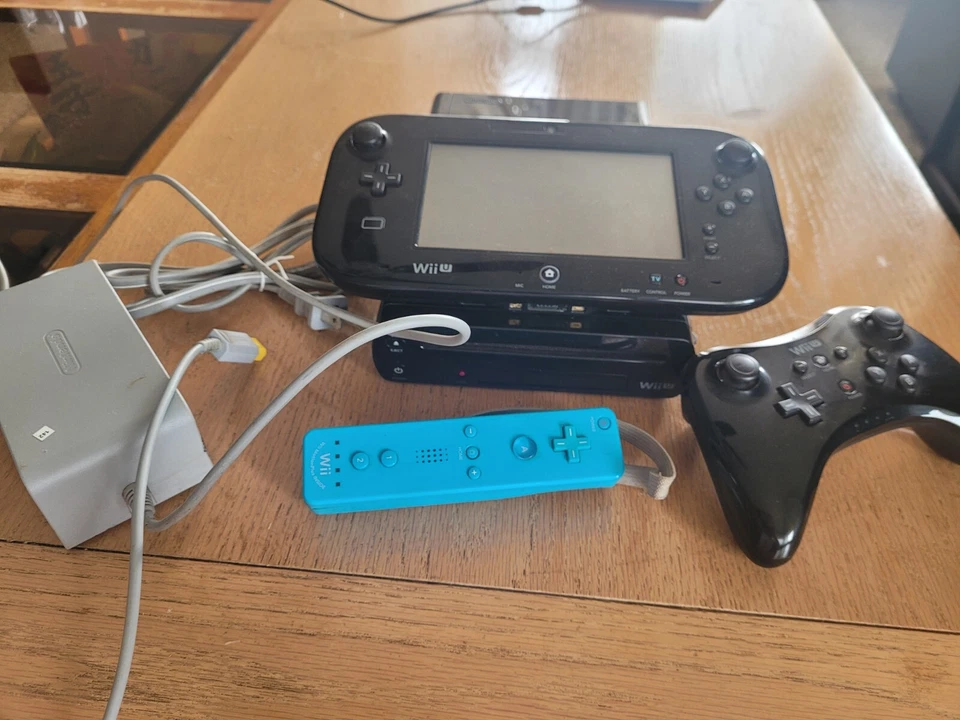 WIIU System *WORKING* console, Gamepad, Cables And Games!! Wiimote not Included! - Image 2 of 4
