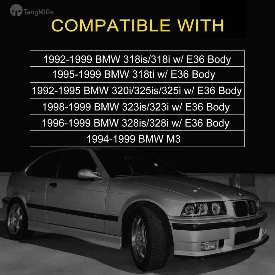 Fog Lights Compatible With 92-99 BMW 318i/is/ti 323i/is 325i/is 328i/is M3 E36 Foto 3 de 4