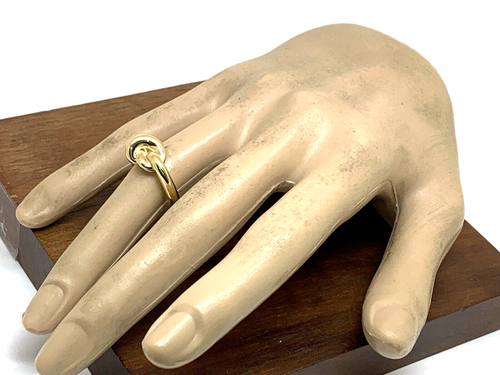Love Knot Ring 14k Yellow Gold Promise Friendship Women's Jewelry Size 6.5 - Picture 12 of 12