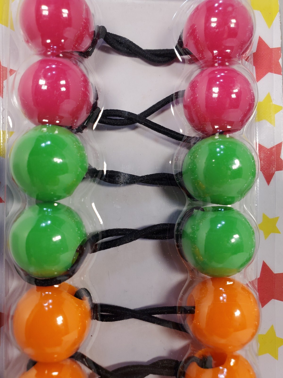 Knocker Ball Twin Bead Elastic Hair Scrunchie Tie Girl Hair Ponytail
