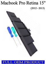 Apple MacBook Pro Retina 15-Inch A1398 2012-2013 Battery A1417 OEM