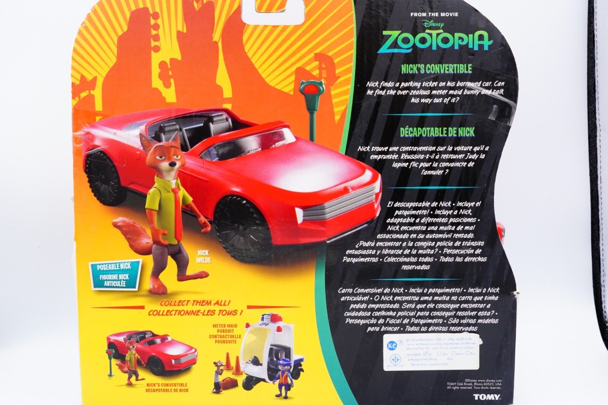 Zootopia Nick's Convertible Car Disney Tomy TARA Japan