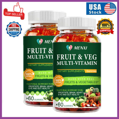 2*60pcs Phytonutrient Gummies - Antioxidant Defense & Daily Energy Boost Blend