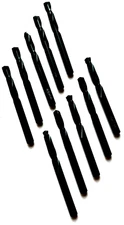 #8 HSS SCREW MACHINE STUB LENGTH DRILLS W/135 DEG POINT NACHI 563-BLACK-10PCS