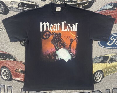Vintage 2002 Meat Loaf Tour Band T-Shirt Bat Out of Hell Size XL