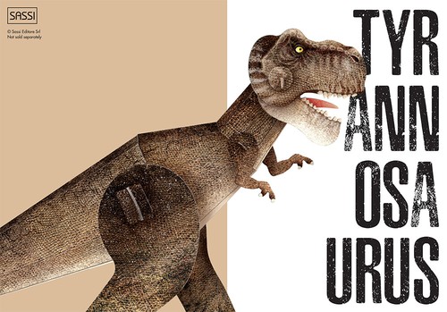 Sassi 3D Assemble Build and Book Dinosaurs Tyrannosaurus Children Gift Quality - Picture 2 of 9