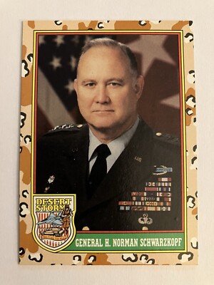 1991 Topps Desert Storm General Norman Schwarzkopf RC Card #4 Rare &  Limited | eBay