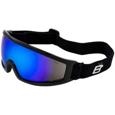 Birdz Robin Sport Skydiving Snowboarding Motorcycle Goggle Blue Mirror Lens