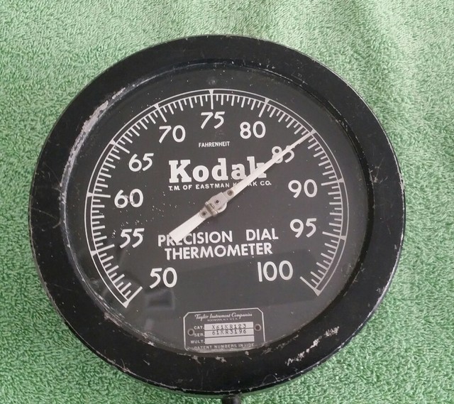Vintage Kodak Precision Darkroom Thermometer Taylor Instrument