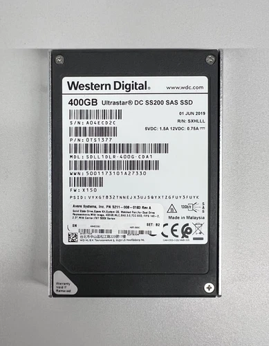 SDLL1DLR-400G-CDA1 WESTERN DIGITAL 400GB 12G SAS SFF SSD SOLID STATE 0TS1377