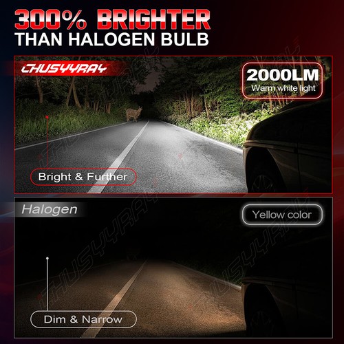 4x 9005 9006 Halogen Combo Headlight Bulbs High Low Beam Kit Extremely White - Picture 4 of 11