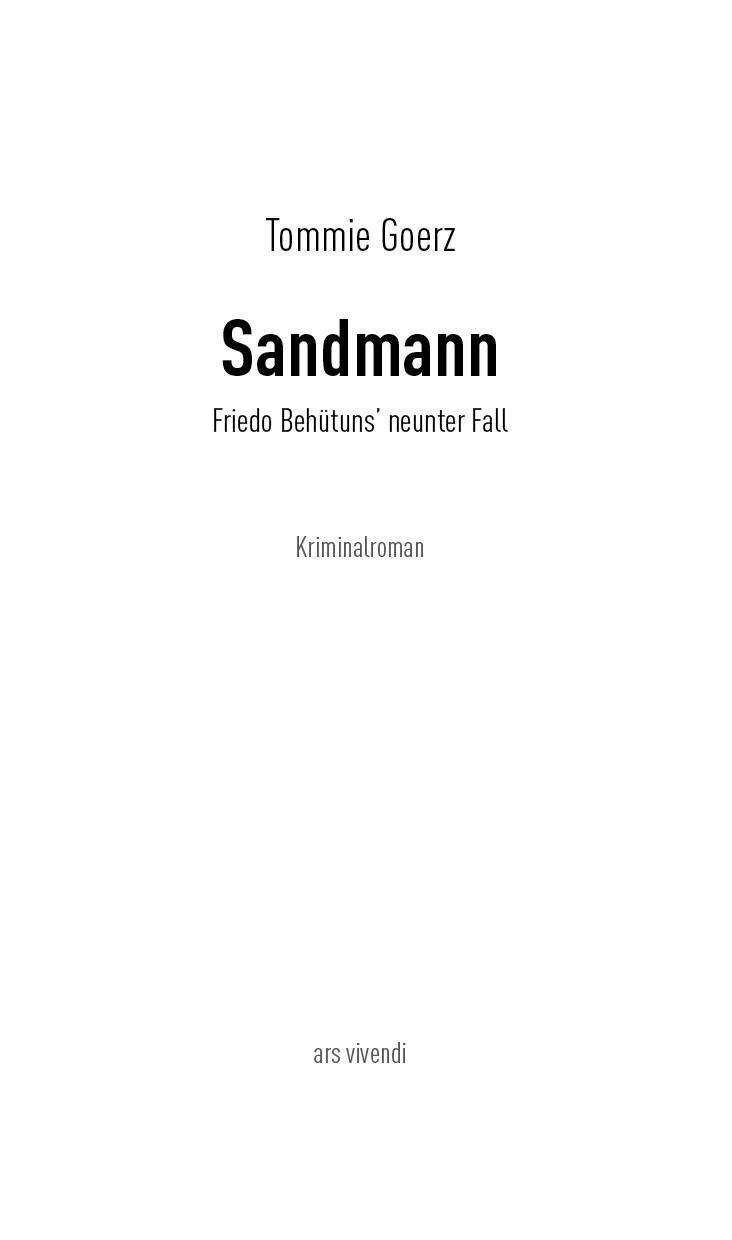 Thumbnail - Tommie Goerz / Sandmann / 9783747201800