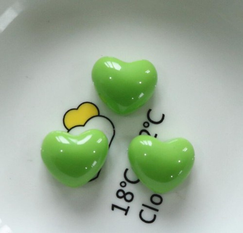 30Pcs Mixed Resin Cute Loving Heart-shaped Flatback Buttons For Crafts DIY Decor - Picture 9 of 14