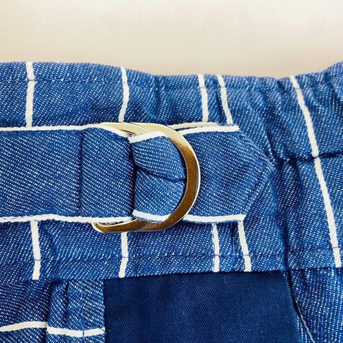 Mezzo Piano Kids Skirt 160cm Blue Marine Stripe Simple Heart Ribbon Kawaii Rare - Picture 14 of 24