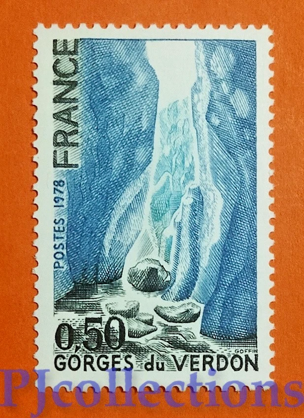 B734- FRANKREICH - FRANCE 1978 TOURIST SERIES - VERDON GORGE 50c MNH