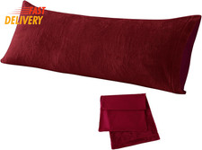 Sherpa Body Pillow Cover, Ultra Soft Faux Fur Body Pillowcase 20X54 Inch     