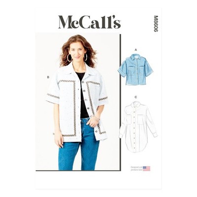McCalls Schnittmuster M8606 - Shirt - Damenhemd - 3 Varianten