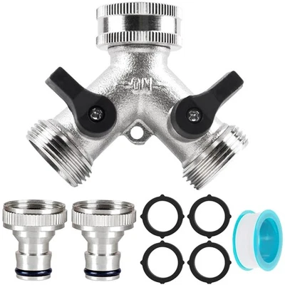 TUIBEIDAMAI Wasserverteilungstechnik: 2 Wege Verteiler Wasserversorgung, Y Verteiler Gart...