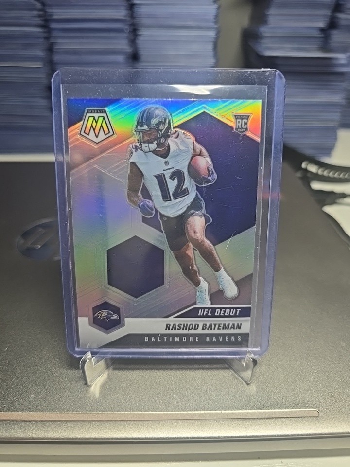 Rashod Bateman 2021 Panini Mosaic Prizm Silver #310 Baltimore Ravens Rookie