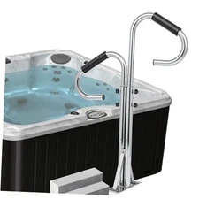 Hot tub handrail,Steel hot tub Steps with 360°handrail Stainless Steel
