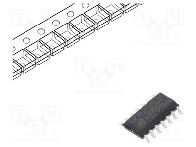 -55÷125°C HC 3÷20VDC Ch: 6 SO14 NOT IC: digital SMD