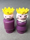 Vintage Fisher Price Little People Play Castle #993 King & Queen Figures