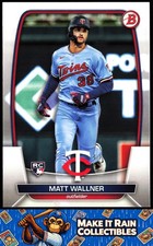 Matt Wallner 2023 Bowman #14 Minnesota Twins Rookie RC