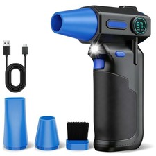 Compressed Duster-130000RPM Super Power Cordless Duster, Rechargeable Brushle...