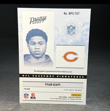 2023 Panini Prestige NFL Passport Signatures Tyler Scott #NPS-TST Rookie Auto RC