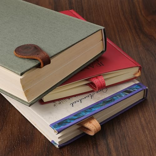 Magnetic Leather Bookmarks Book Marks for Reading Women Men Book Lovers - Picture 4 of 7