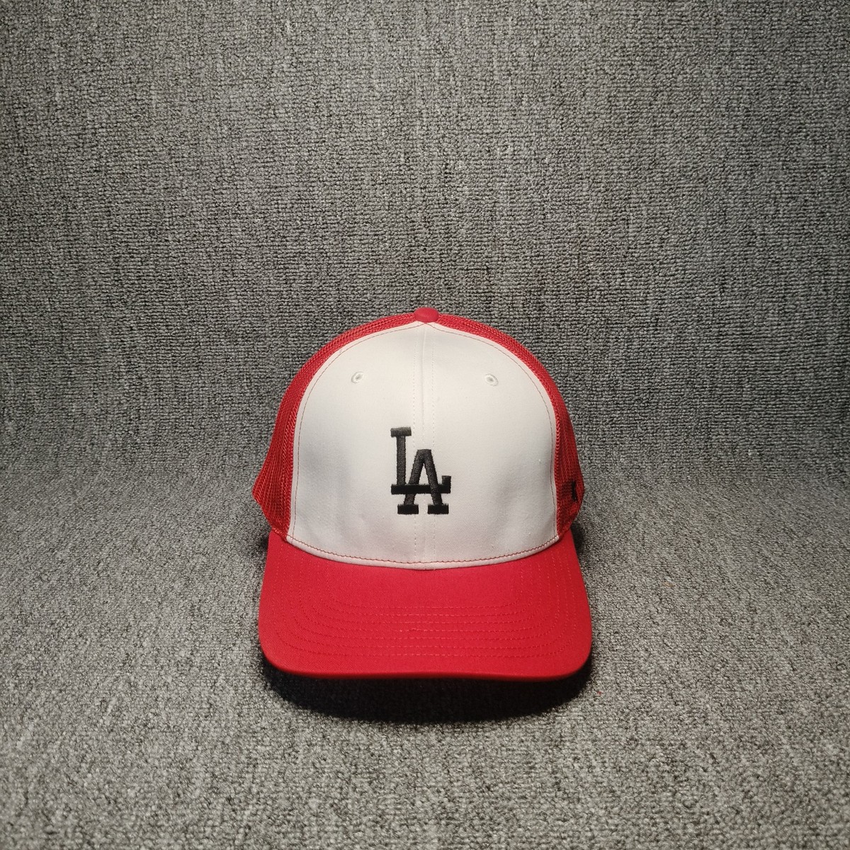 47 Brand Los Angeles Dodgers Trucker Hat Red White Snapback Cap
