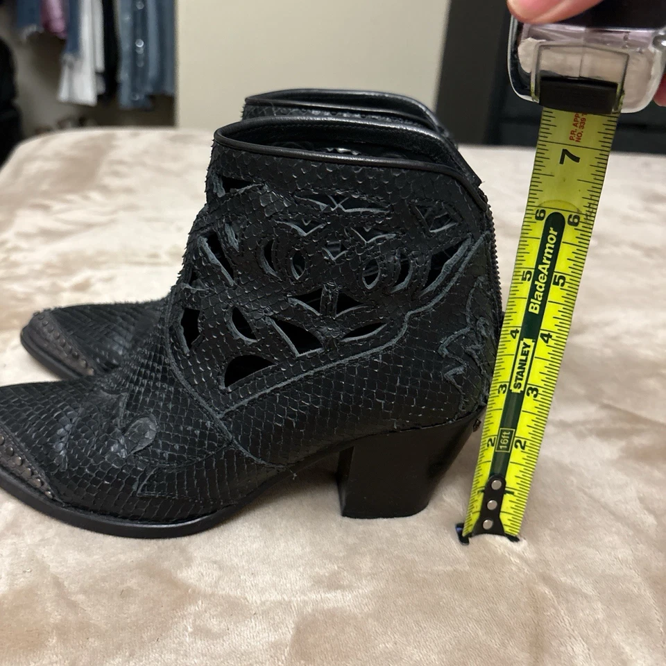 Botas caubói femininas de couro Zadig & Voltaire tamanho 38 EUA 8 - Imagem 3 de 4