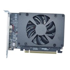 M.2 PCIe Adapter x16 Gen4 for 4 Ports M2 SSDs, PCIe M.2 Expansion Card for 4