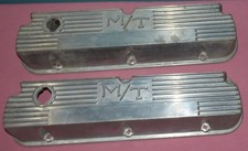 Mt Small Block Ford Aluminum Finned Valve Covers 103r-55 Mickey Thompson