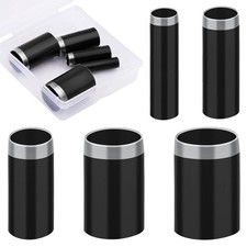 Veroave Hole Punch, 5 Sizes Leather Punch 5 pcs, Black