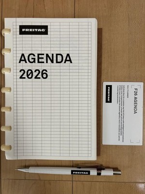 【美品】　FREITAG F26　AGENDA　ブラック FREITAG F26 AGENDA 手帳 ペン付き ブラック - メルカリ
