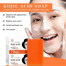 Natural Whitening Soap Handmade Kojic Acid Brighten Skin Moisturizing Cleanser