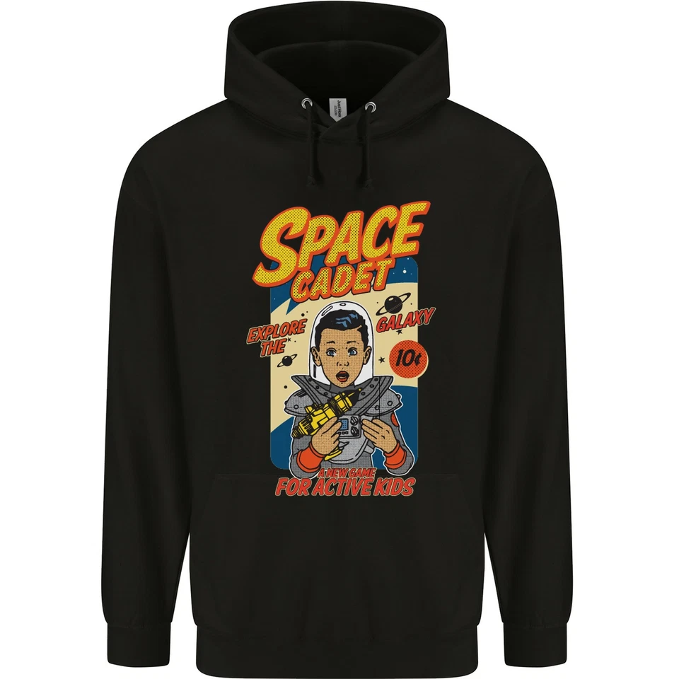 Hoodie Astronaute Homme 80% Coton Explorez La Galaxie Cadet Spatial - Photo 1/4