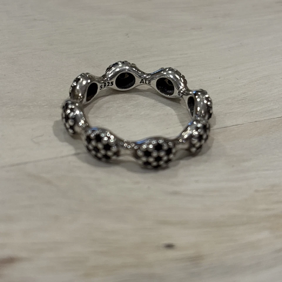 Pandora любовь Pods размер 52 черный CZ и серебро кольцо 190889NCK - Изображение 4 из 4