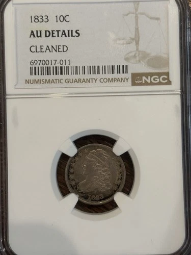 1833-P Capped Bust Dime — photo from another recent sale