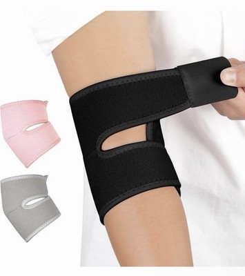 Ellenbogenbandage Tennisarm Kompression verstellbar rutschfest für Sport
