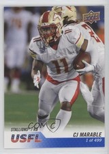 2023 Upper Deck USFL Blue /499 CJ Marable #19 1d3
