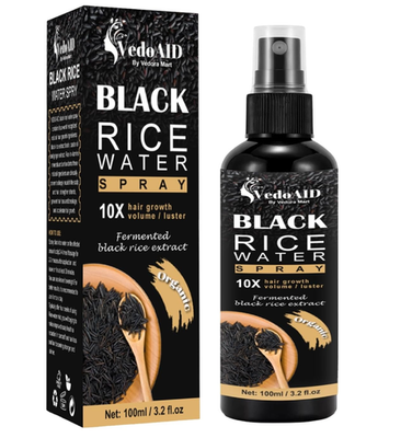 #ad Black Rice Water Spray for Hair Growth – Organic Hair Serum with Castor Oil amp; Gi $13.48