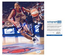 Tina Thompson AUTOGRAPH Signed Houston Comets WNBA Basketball 8x10 Photo ACOA